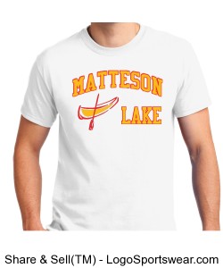 Matteson Lake Canoe White Design Zoom